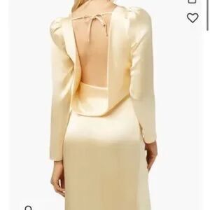 NWT WeWoreWhat Cowl Back Satin Dress -14